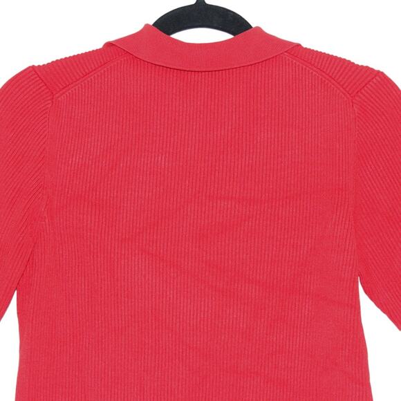 Vintage Spencer Jeremy Silk Blend Ribbed Sweater XL Red - Picture 6 of 7
